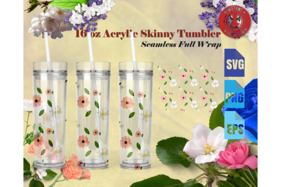 16oz Acrylic Skinny Tumbler Flowers: Graphics & Crafts Review