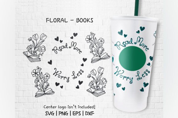 A Designer's Review: Read More Worry Less Cup Graphics for Crafts