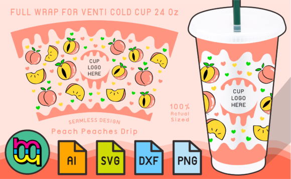 A Review of the Peach Drip Fullwrap for Branding & Print