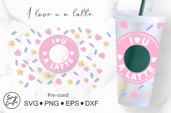 Crafting Brand Love: Graphics for a Latte Cup Message