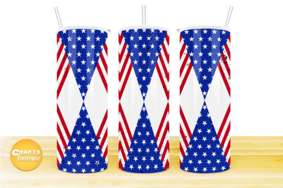 Crafting Patriotism: A Flag Graphic for Skinny Tumblers