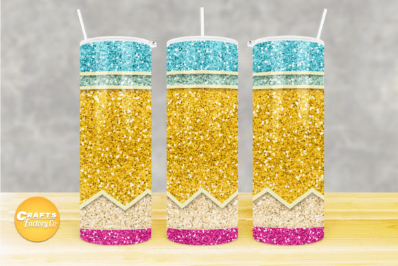 Crafting Visual Authority with the Skinny Tumbler Pencil Glitter Graphic