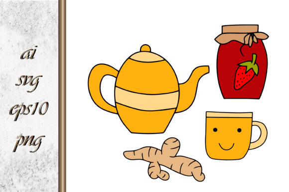 Cup of Tea Teapot Ginger and Strawberry: Embroidery Design Review