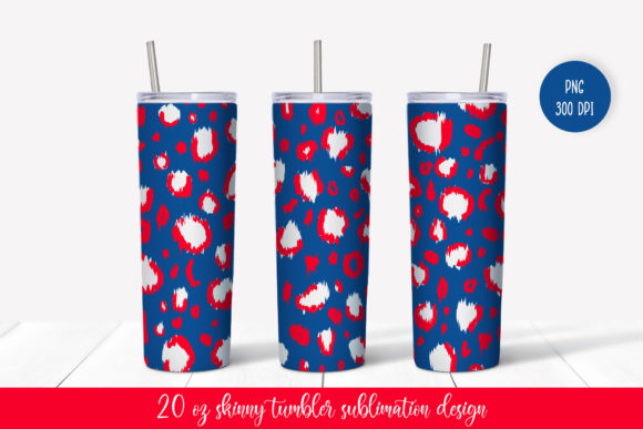 Evaluating Patriotic Leopard Skinny Tumbler Wrap Graphics