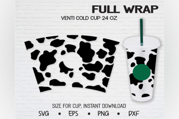 Evaluating the Cow Pattern Design for 24 Oz Tumbler Graphics