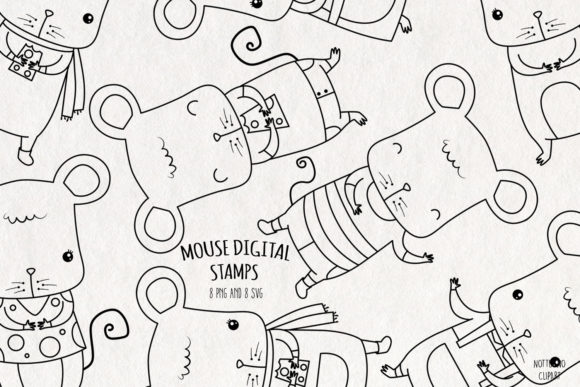 Evaluating the Mouse Digital Stamp Set for Embroidery Projects