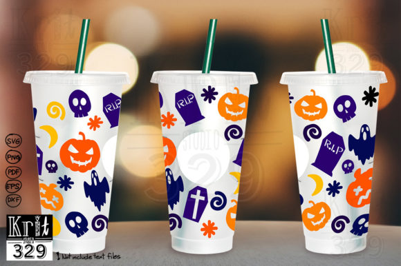 Halloween Pumpkin Ghost Decal: A Graphic Asset for Craft-Based Brands