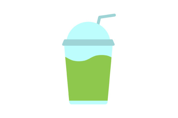 Juice Cup Flat Icon Graphics for Creative Product Creation