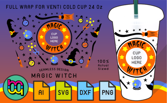 Magic Witch Graphics for Crafted Brand Stories in Print Templates