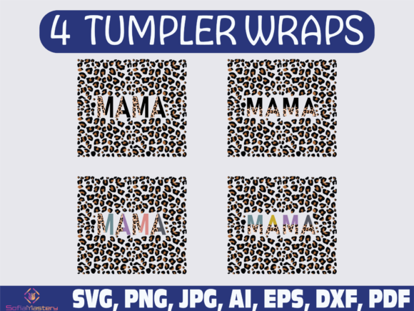 Mama Half Leopard Wrap: A Bold Graphic Asset for Crafts & Content