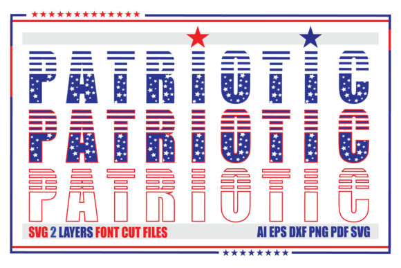 Patriotic Little Star 2 Layers SVG: Craft & Graphic Review