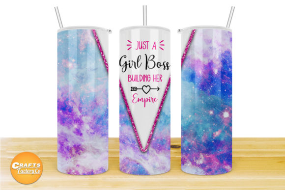 Skinny Tumbler Wraps, Just a Girl Boss Graphics & Crafts