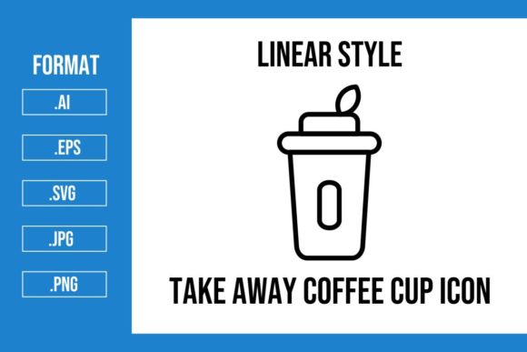 Take Away Coffee Cup Icons for Modern Marketing Graphics