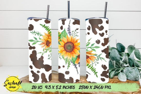 Watercolor Sunflower and Cowhide: A Crafter's Take on Graphics & Print Templates
